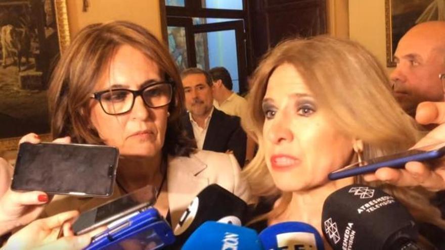 Eva Montesinos y José Muñoz hablan tras la investidura de Luis Barcala