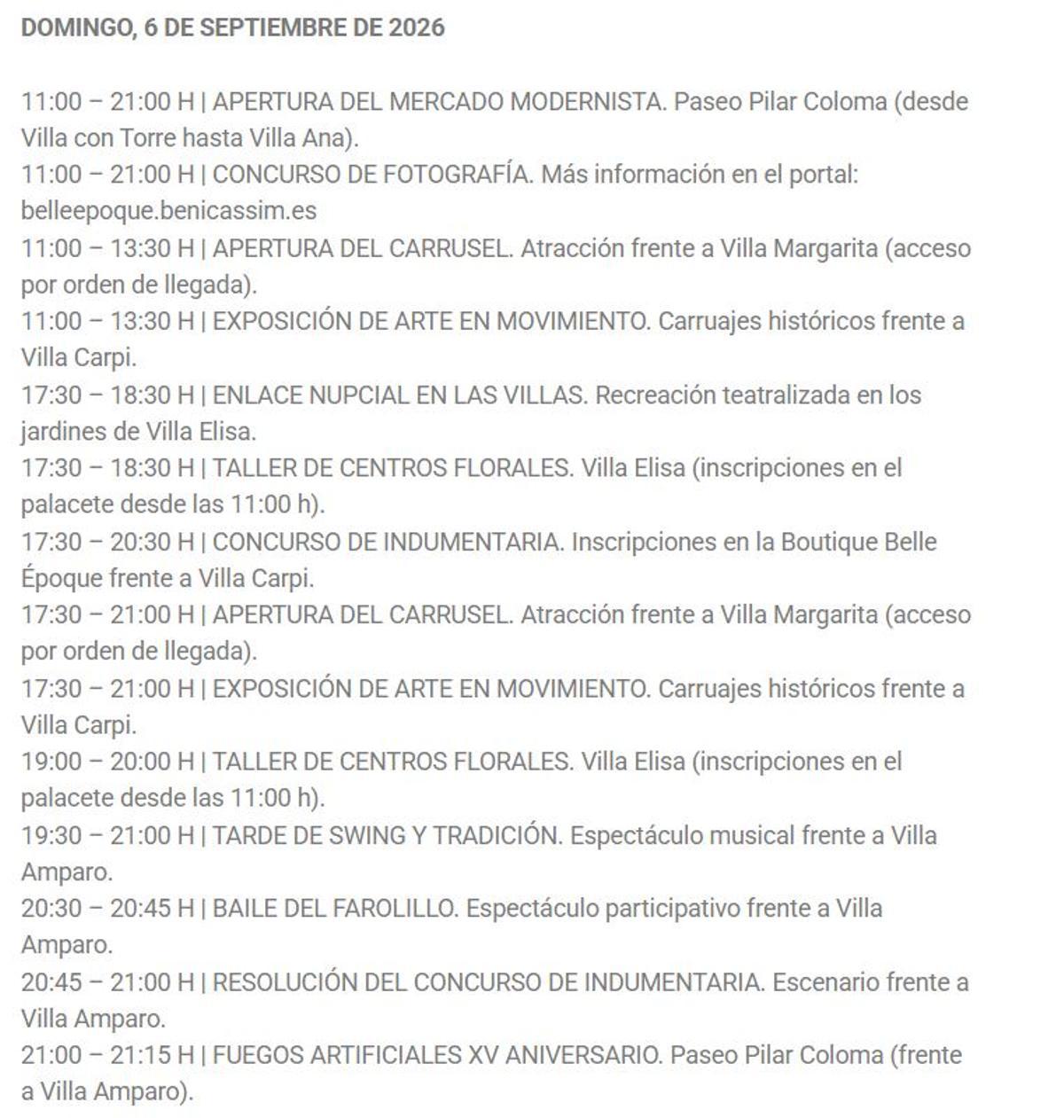 La Belle Époque terminará con este programa el domingo.
