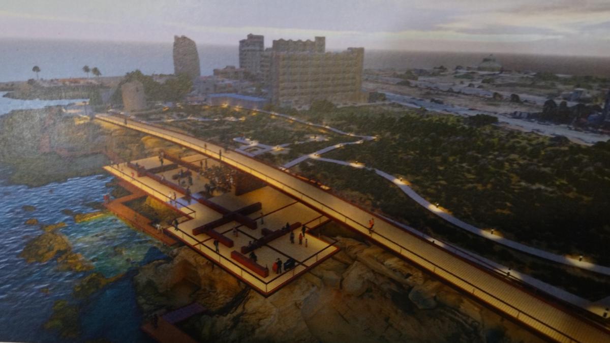 Recreación de la musealización del yacimiento de época romana