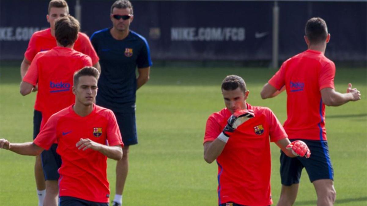 Luis Enrique dirigió una nueva sesión de entrenamiento