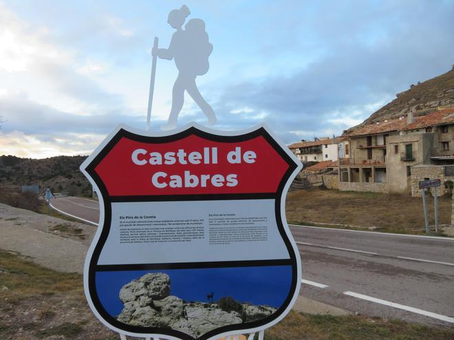 Ruta 99 a su paso por Castell de Cabres, Castellón.