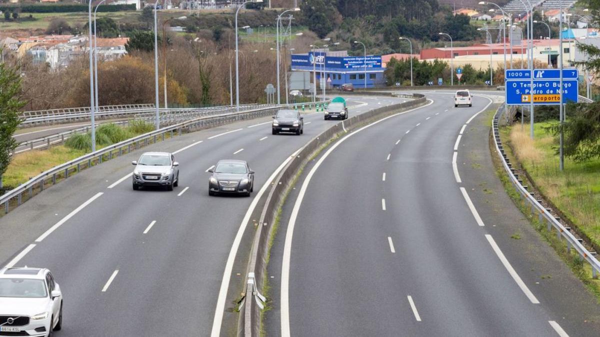 La autopista AP-9 en las proximidades de A Coruña.