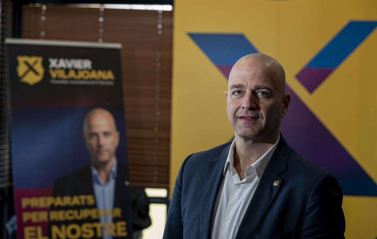 Xavier Vilajoana, fotografiado en su sede electoral.
