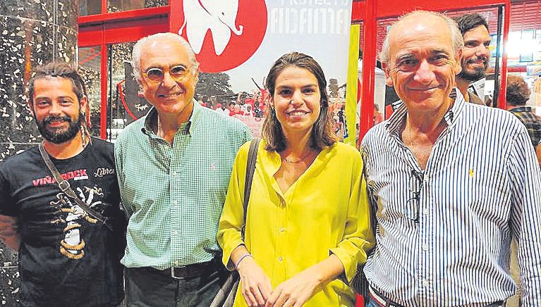 Toni Campos, Andreu Mesquida, Elena Mesquida y Tomeu Ozonas.