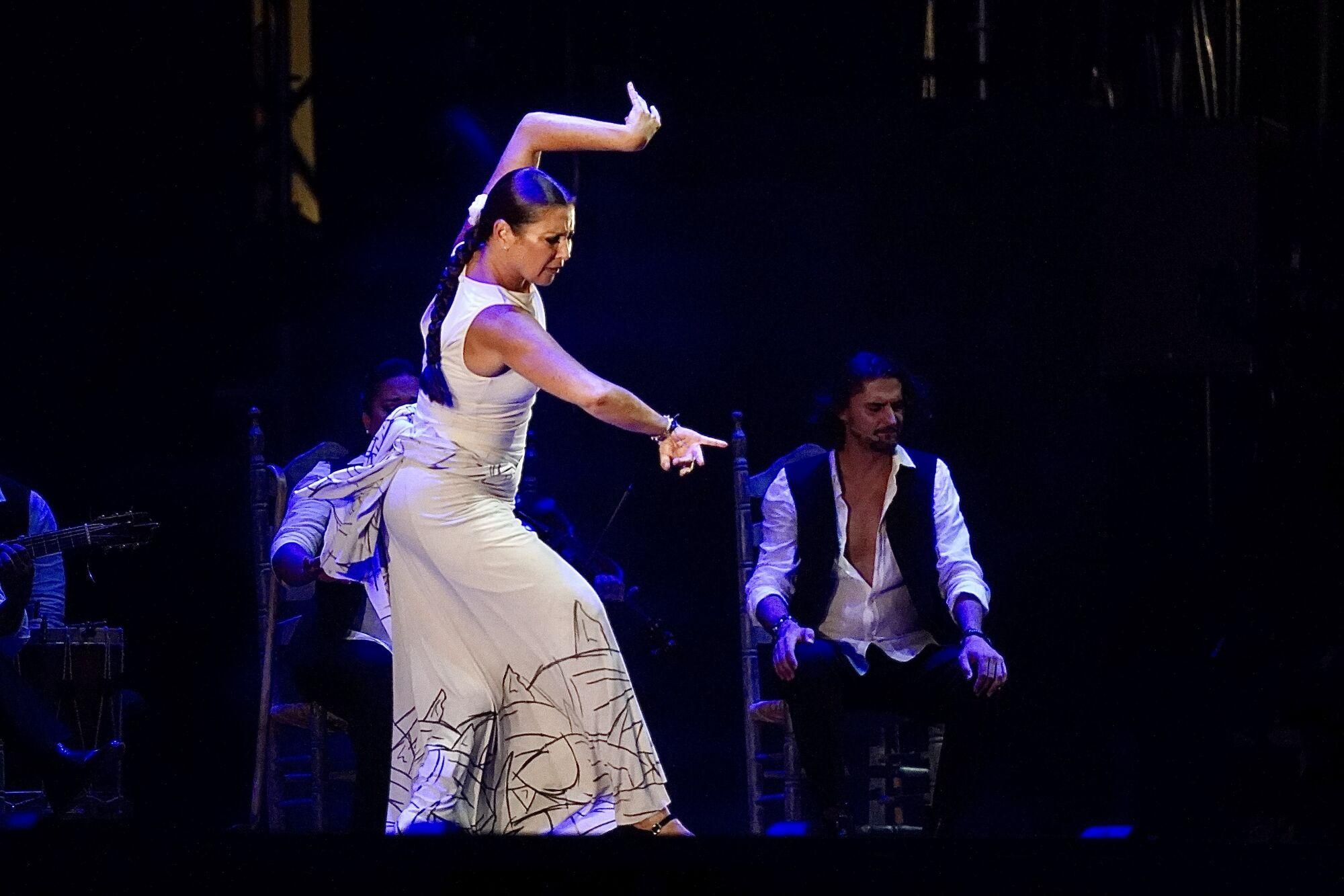 La bailaora gaditana, Sara Baras, durante su espectáculo “Sara Baras, a Paco de Lucía”, Vuela