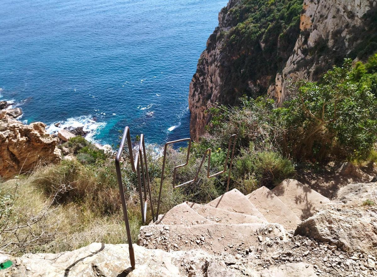 El acantilado en el que ha ocurrido el accidente