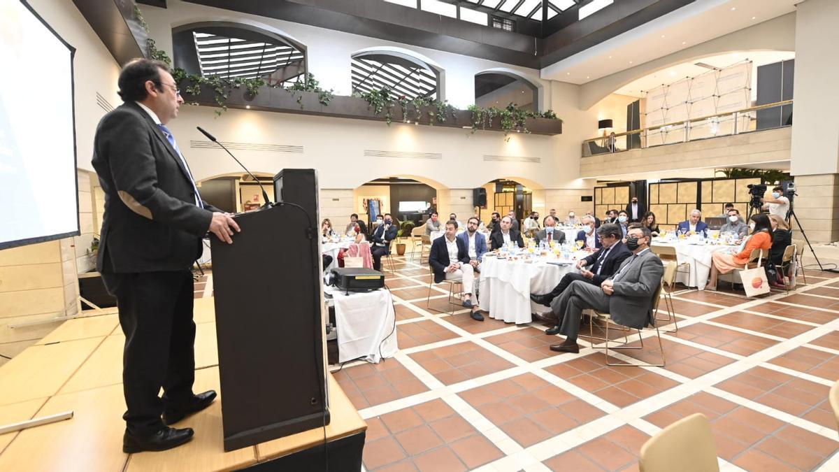 Juan Vicente Bono, presidente de Asebec, durante su intervención