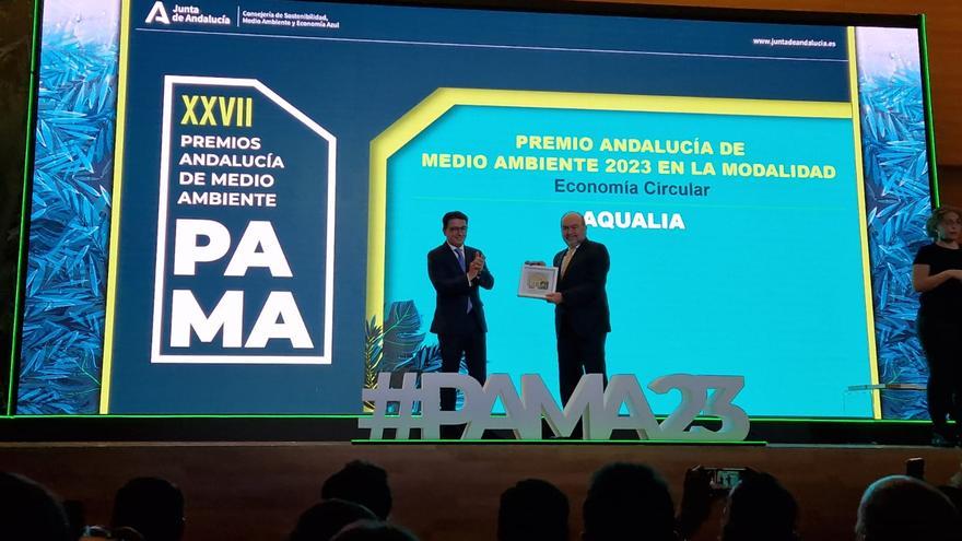 Aqualia, premiada por la Junta de Andalucía por su contribución a la economía circular
