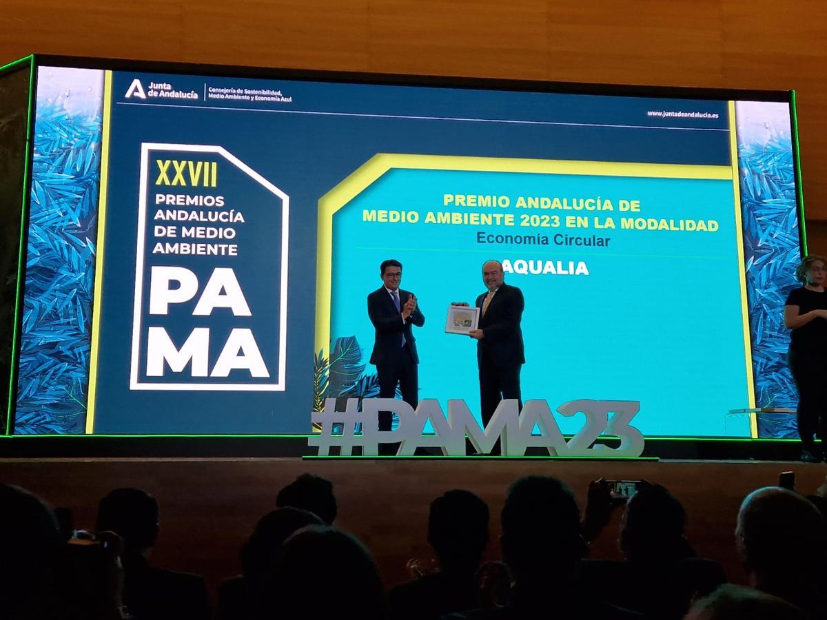 Aqualia ha sido premiada en la categoría de economía circular por el proyecto Life Ulises.
