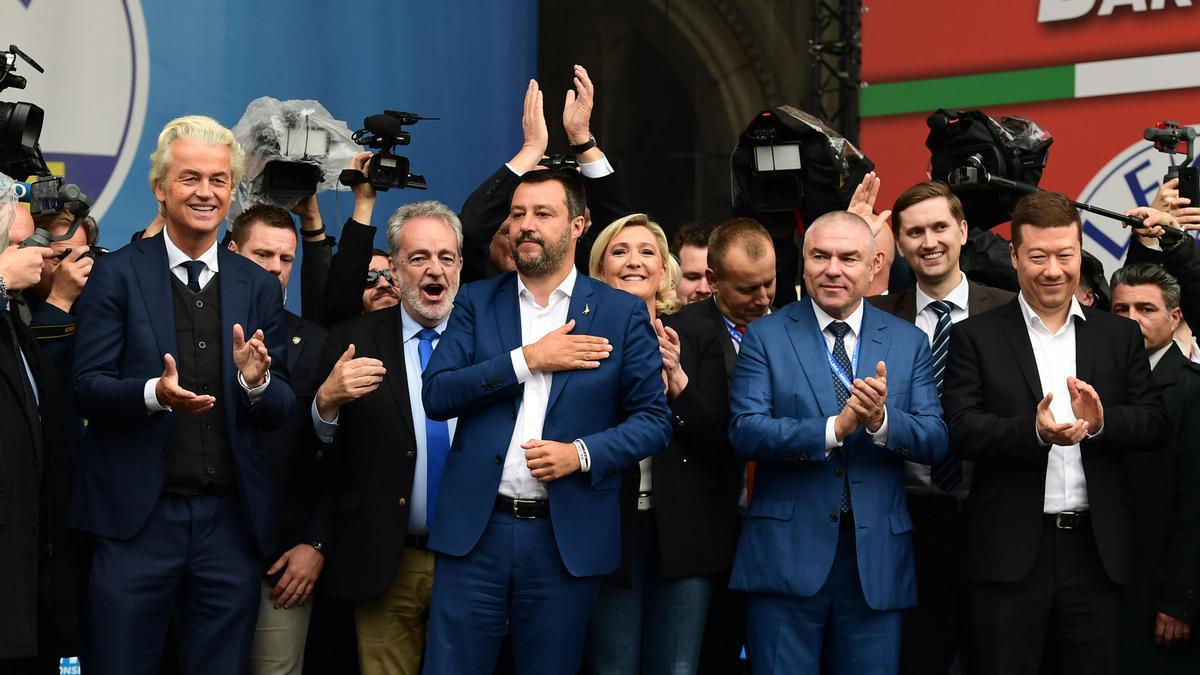 Varios lideres de la extrema derecha de Europa