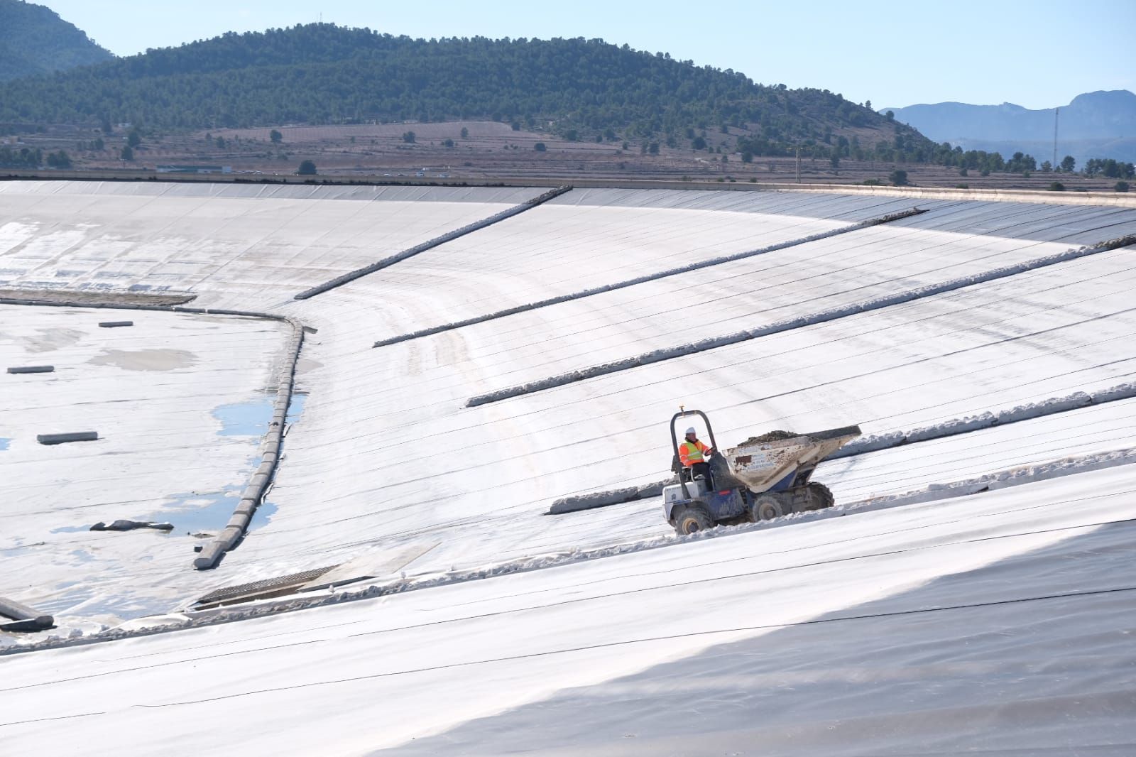 Así son las obras del embalse de El Toscar en Monóvar