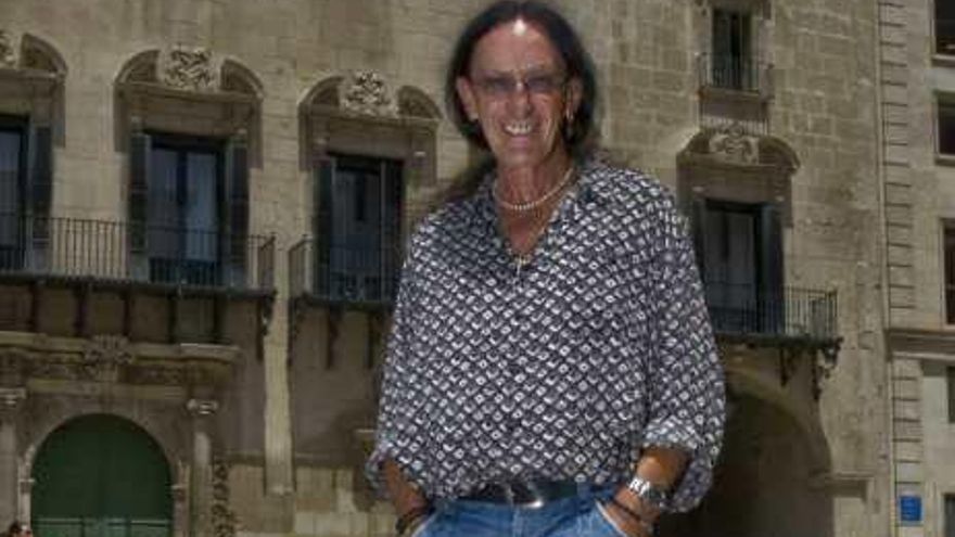 Ken Hensley, ayer en Alicante .