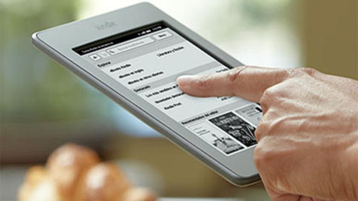 El Kindle Touch, en una foto promocional.