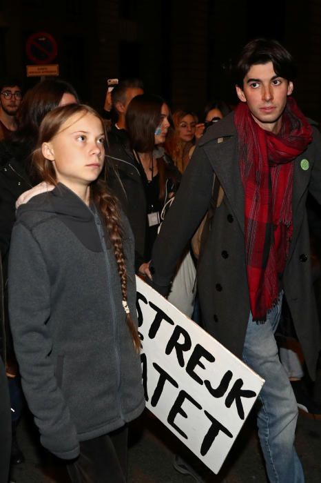 Greta Thunberg, en la Marcha por el Clima.