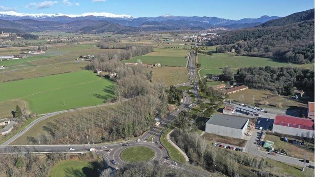 Les obres de construcció de la variant de les Preses i Olot han generat debat al territori