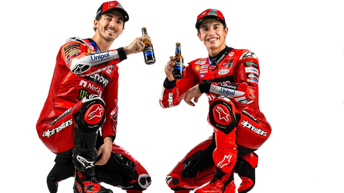 Bagnaia y Márquez, con el nuevo patrocinador