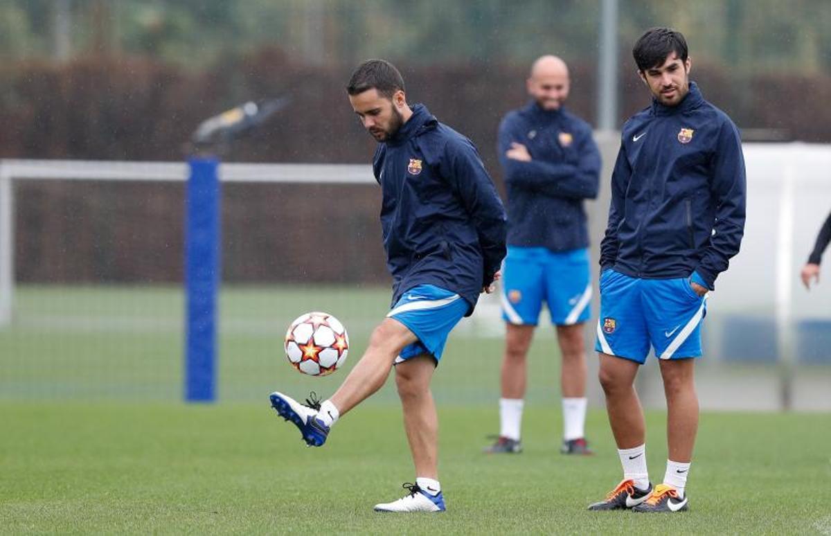 Las mejores imágenes del último entrenamiento del Barça antes del debut en Champions