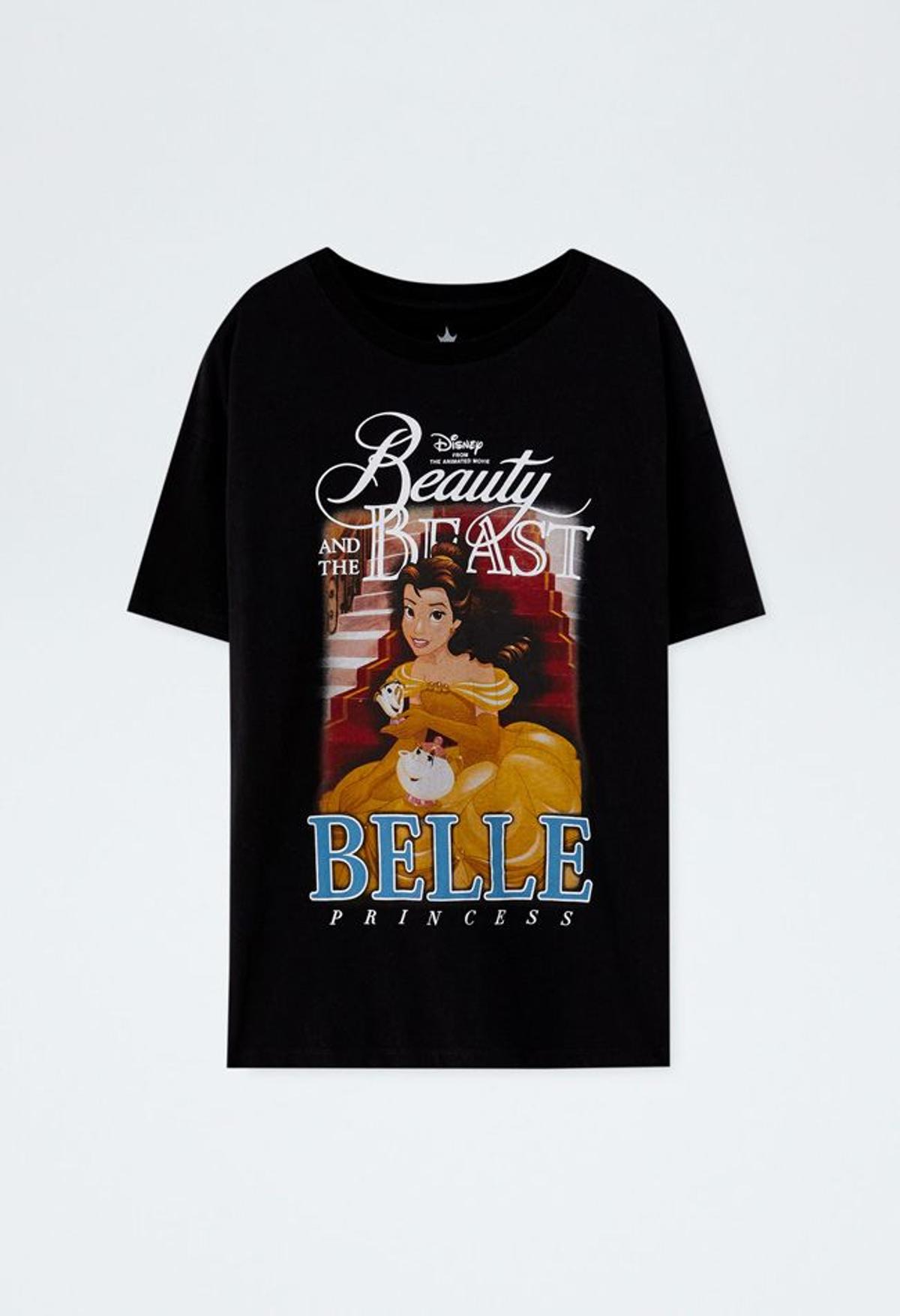 Camiseta inspirada en 'La Bella y la Bestia', de Pull&amp;Bear