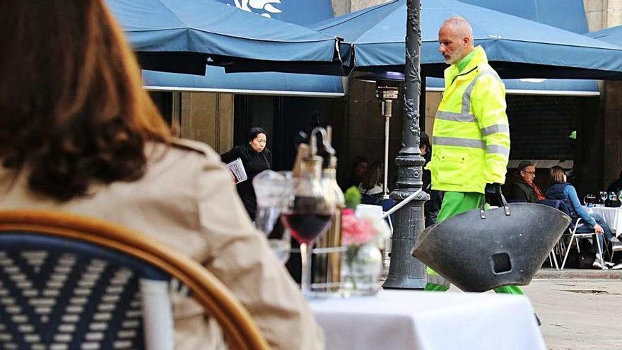 Terrasses a la plaça Reial de Barcelona