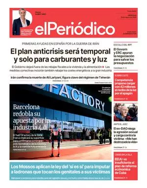 La portada de EL PERIÓDICO del 18 de marzo de 2026