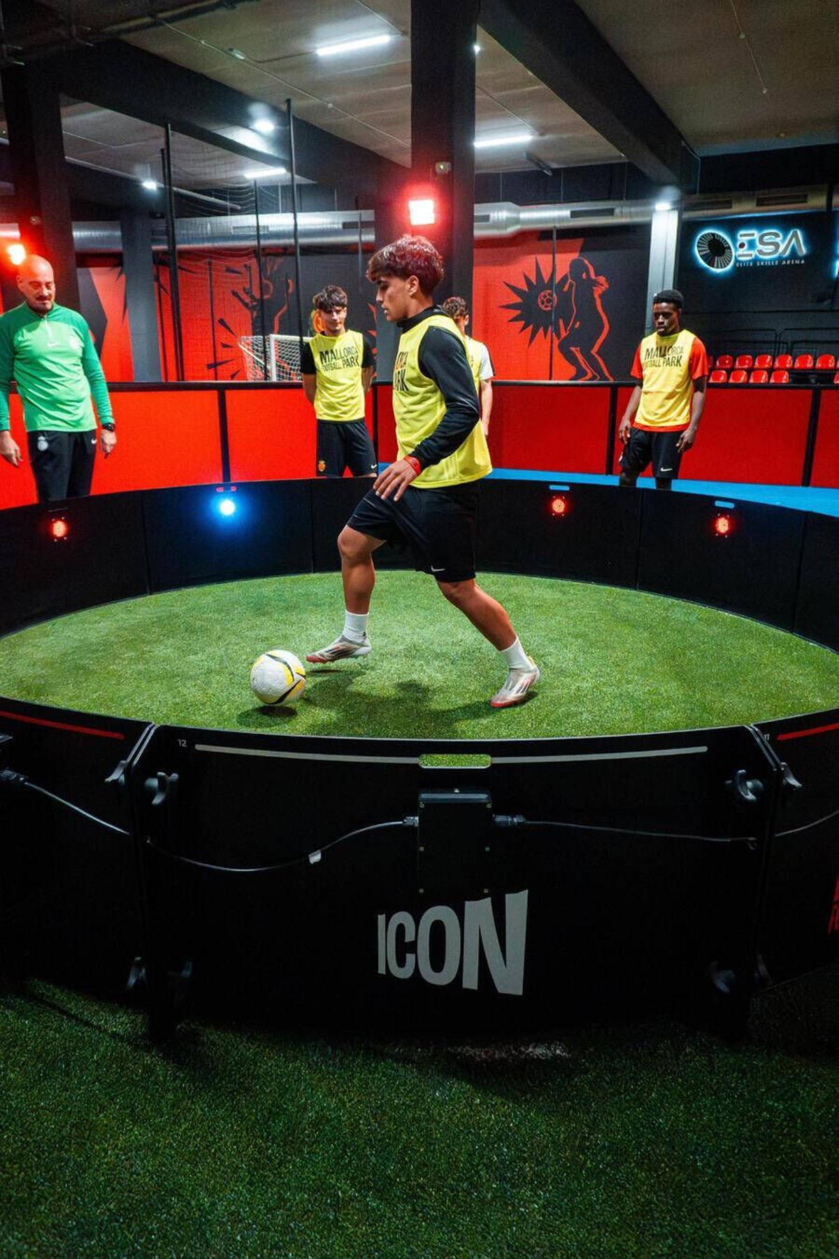 Las diferentes estaciones de juego del Mallorca Football Park.