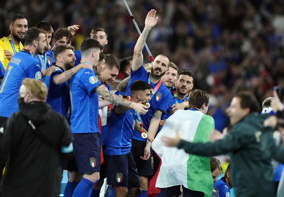 Italia celebra su segunda Eurocopa