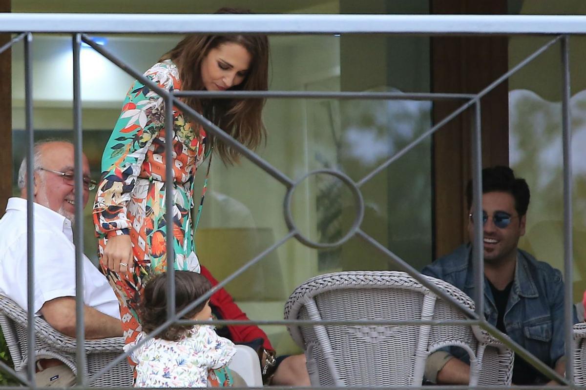 Paula Echevarría y David Bustamante en los preparativos de la comunión