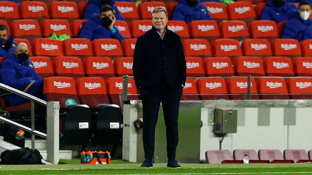 Ronald Koeman, durante el partido contra el Elche