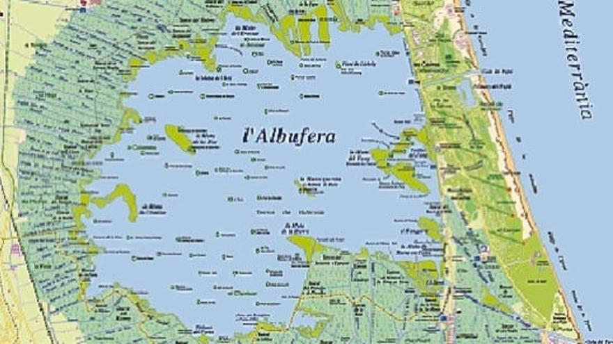 Mañana se pone a la venta el mapa de  l´Albufera listo para enmarcar