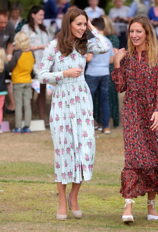 Kate Middelton en el festival "Back to Nature" con vestido de Emilia Wickstead