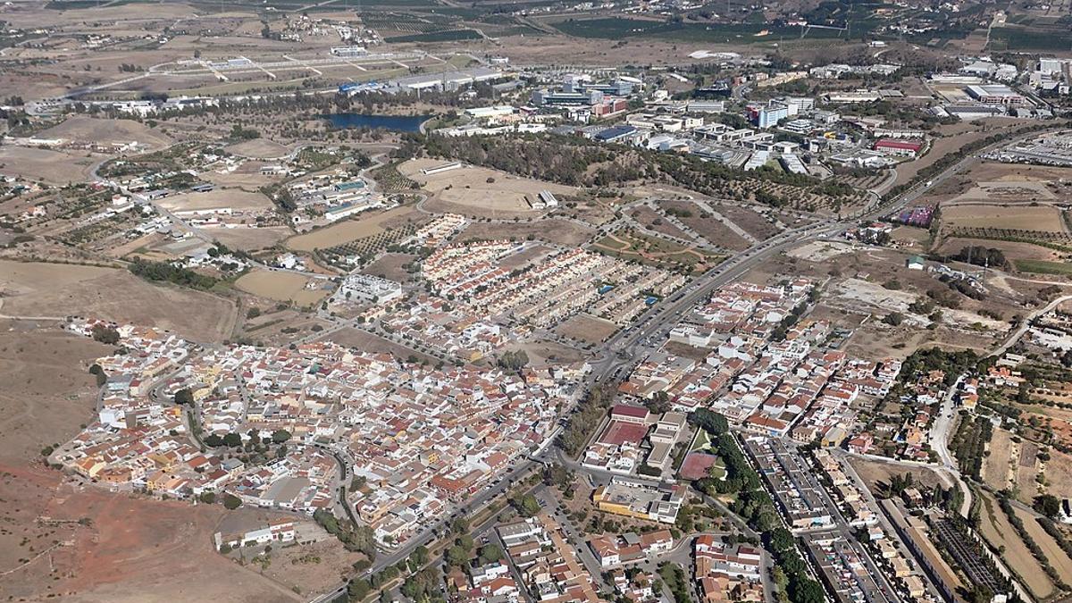 Vista aérea de Maqueda y Santa Rosalía, con el Parque Tecnológico de Andalucía al fondo.