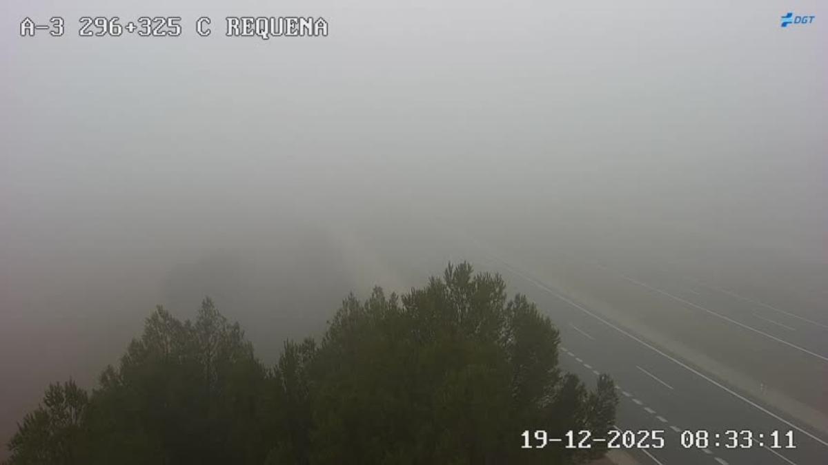 Densa niebla en Requena
