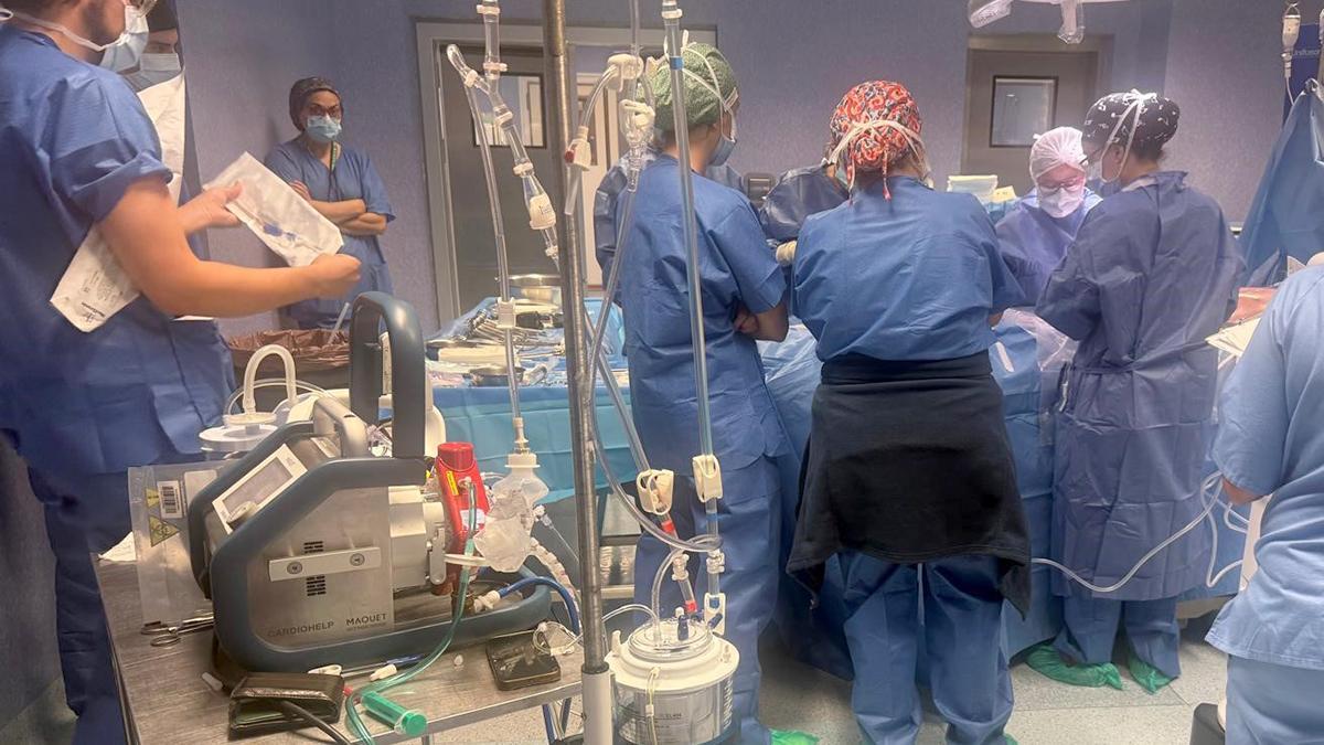 Una intervención quirúrgica en un hospital