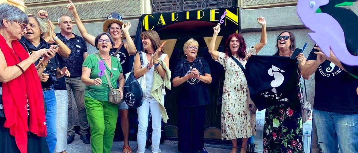 Los promotores de la ILP del Mar Menor celebran la votación del Senado.