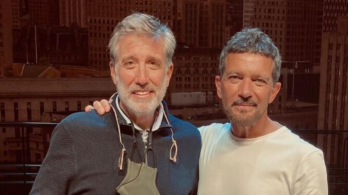 Emilio Aragón y Antonio Banderas, en el Teatro del Soho CaixaBank