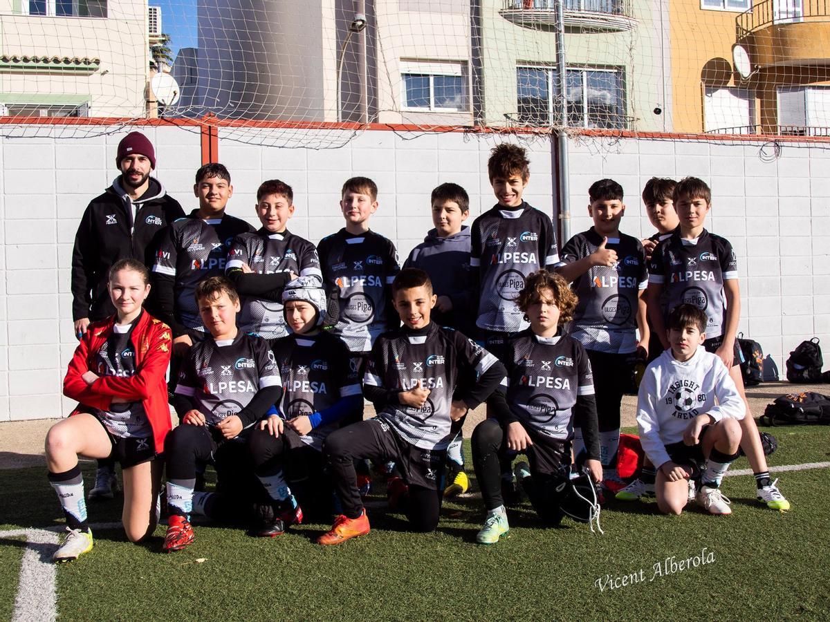 Uno de los equipos locales que participó en la jornada de Tavernes de la Valldigna