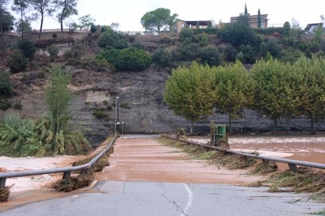 El llac de Navarcles, aquest matí