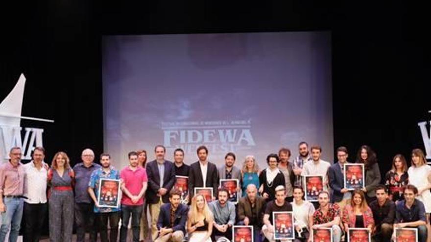 Imagen de los premiados en el Festival Fidewà de l&#039;Alfàs.