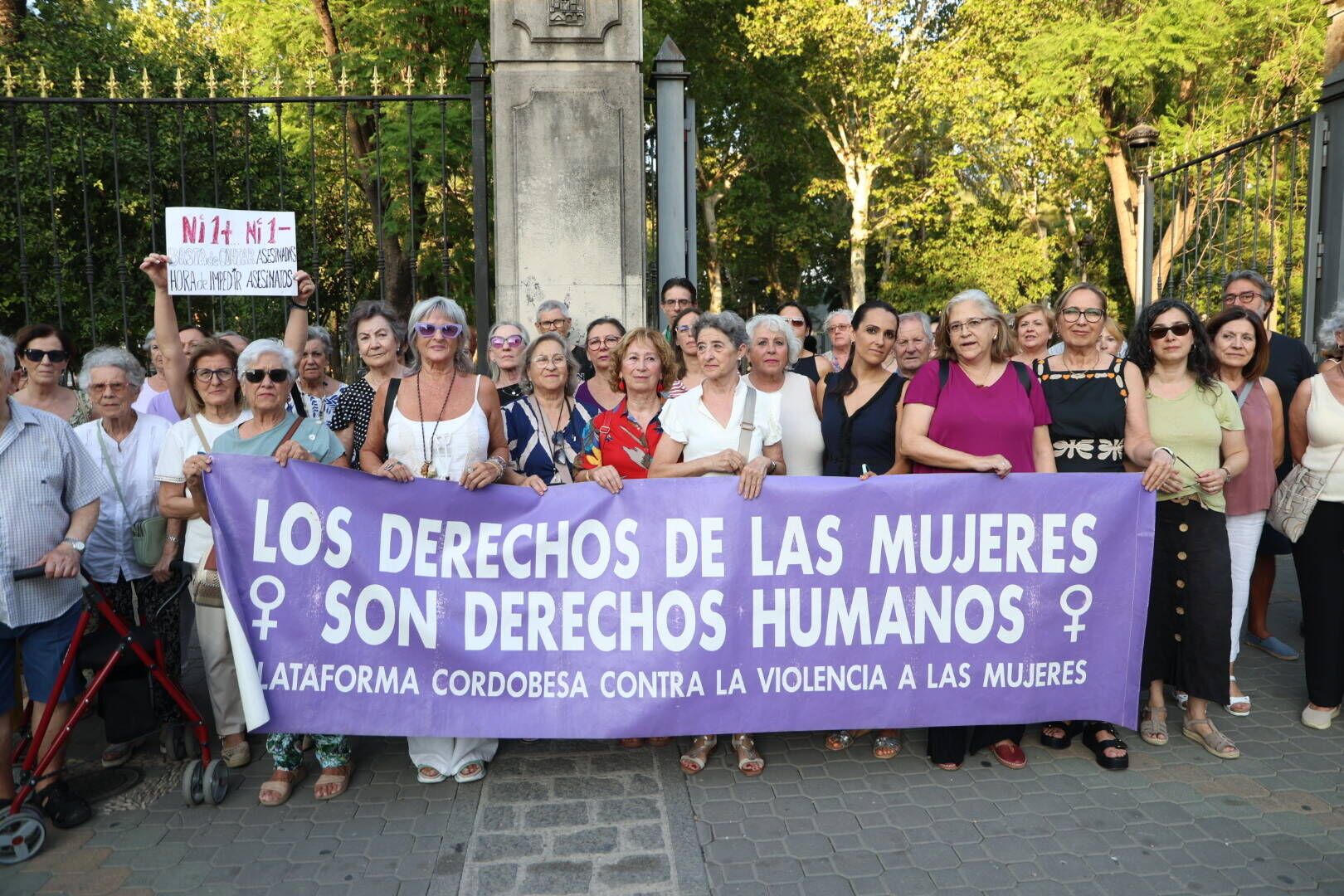 Protesta de la Plataforma Cordobesa contra la Violencia a las Mujeres, en una imagen de archivo.