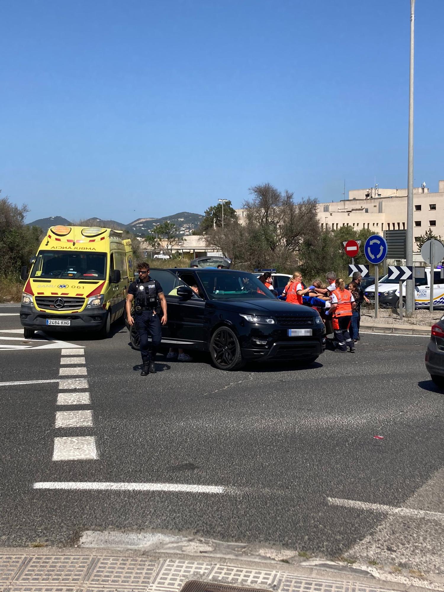 Dos heridos en un accidente en Ibiza