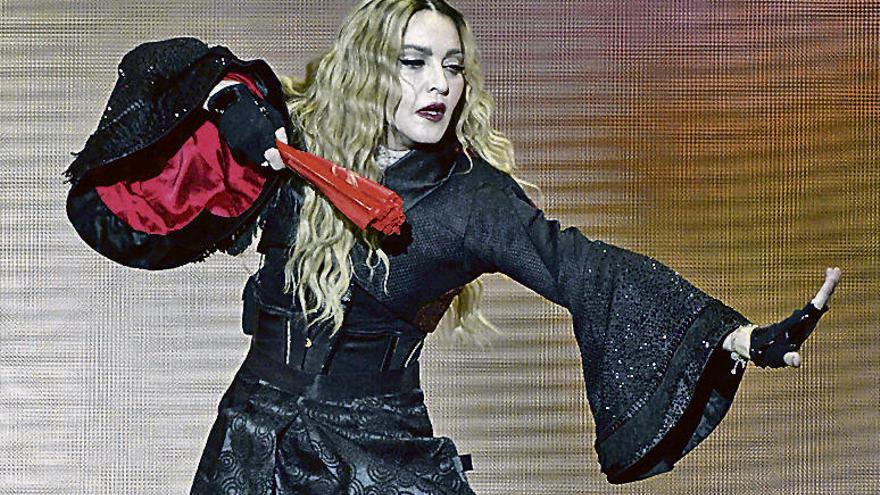 Madonna, durante el concierto en Zurich del pasado domingo.