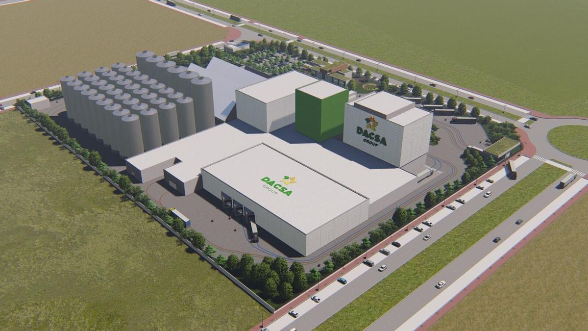 Ricardo y Araceli Císcar, propietarios de la firma alimentaria Dacsa, y el proyecto de la nueva fábrica que levantarán en el Parc Sagunt. | ‘activos’