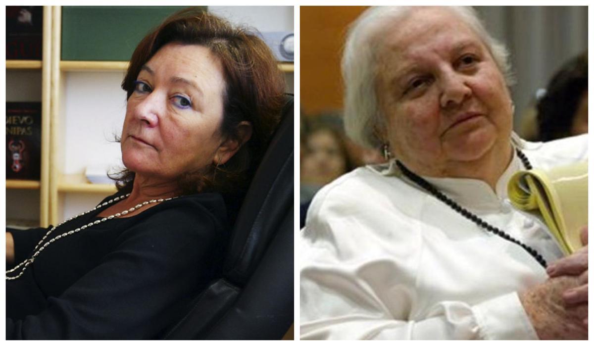Las agentes literarias Antonia Kerrigan y Carmen Balcells.