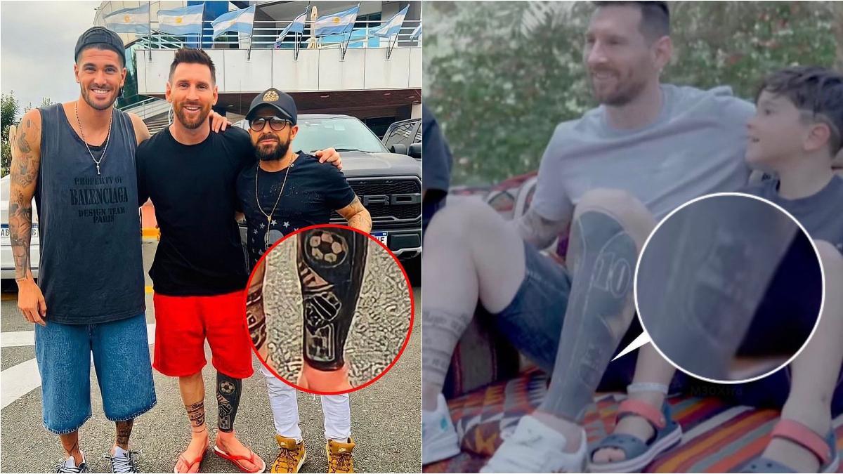 El nuevo tatuaje de Messi que ilusiona al barcelonismo... ¡Se ha tatuado el escudo del Barça!