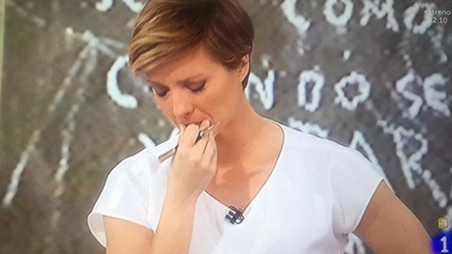 María Casado llora en &#039;La Mañana&#039; de TVE.