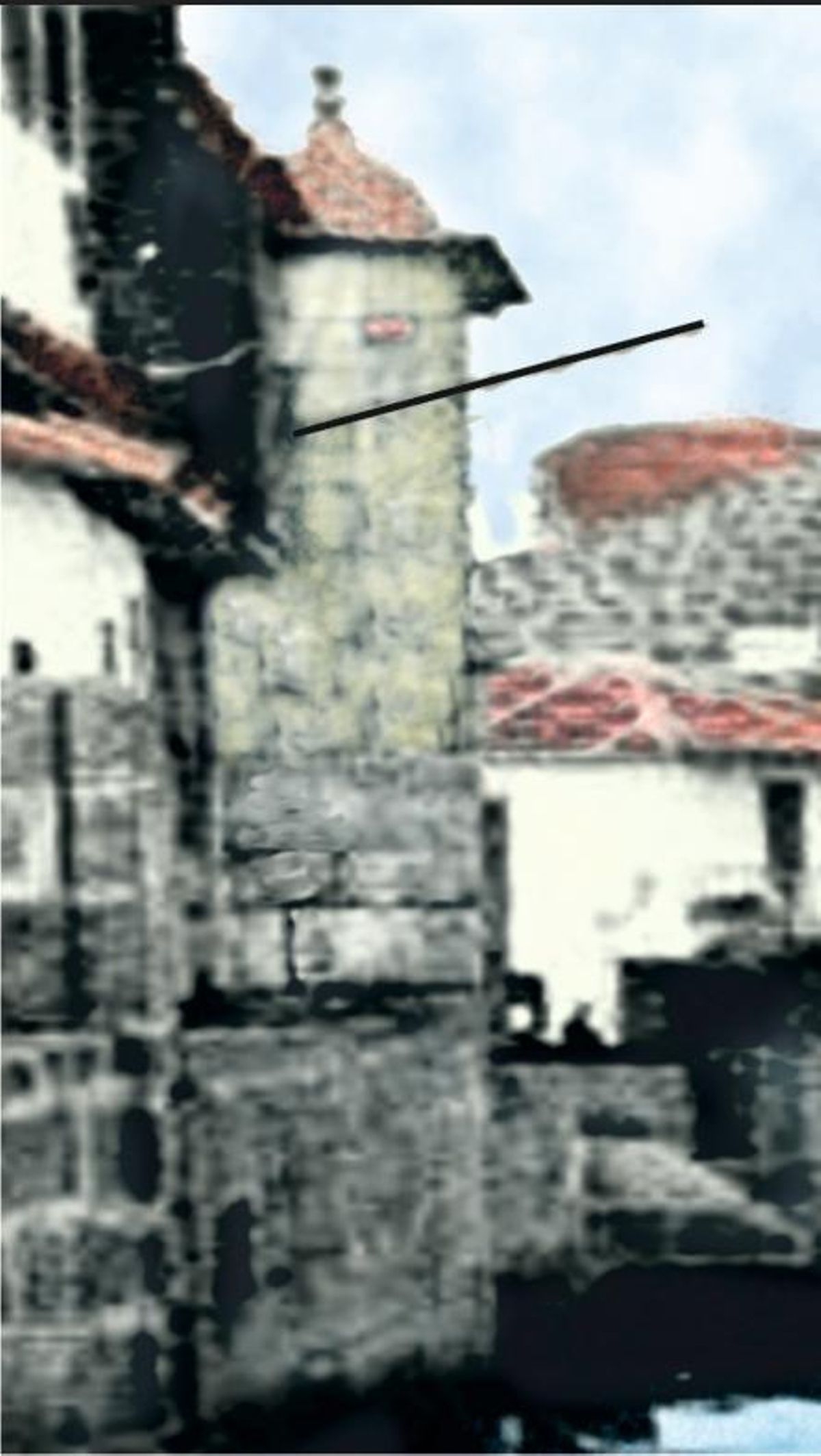 O farol do porto en 1898.