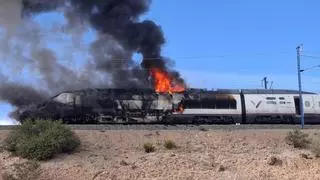 Restablecida parcialmente la alta velocidad Madrid-Barcelona tras más de cuatro horas interrumpida al arder un AVE en Zaragoza