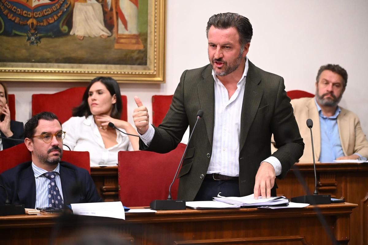 Pablo Ruz volvió a llevar el peso de las intervenciones en el PP