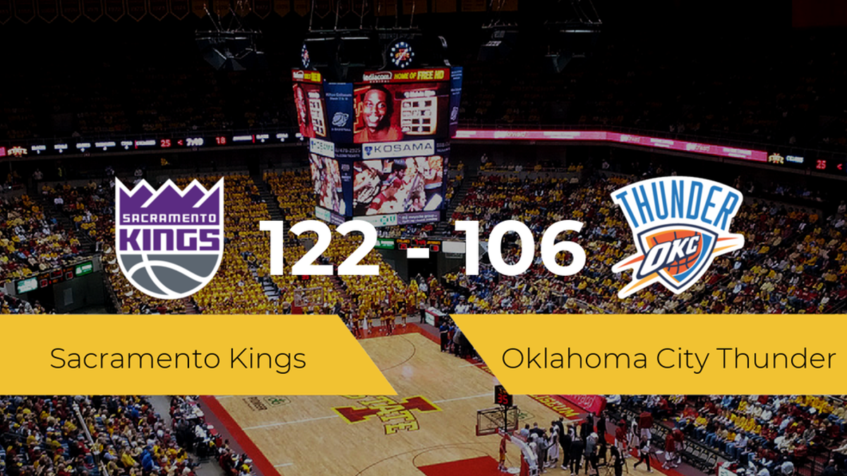 Victoria de Sacramento Kings ante Oklahoma City Thunder por 122-106