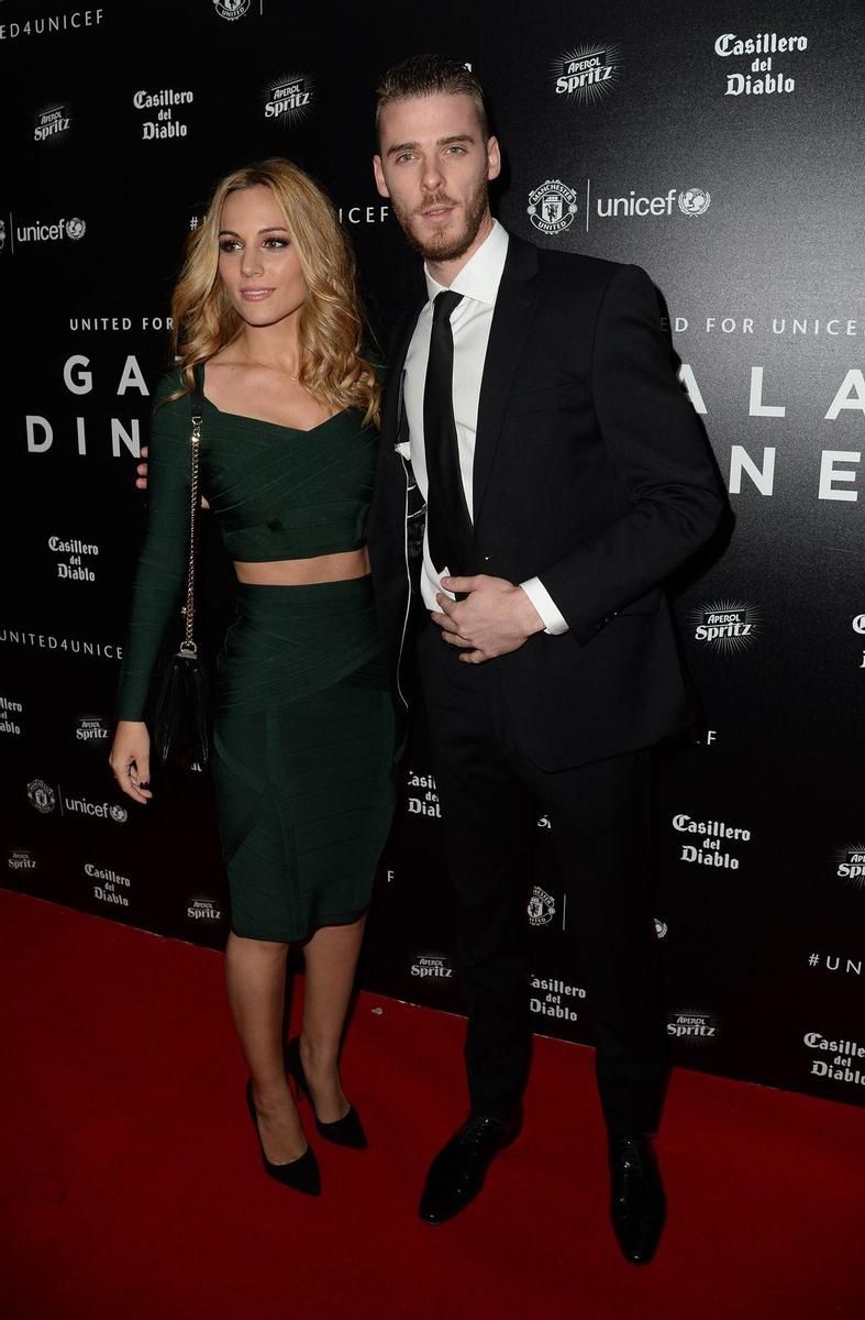 Edurne y De Gea en la gala a favor de Unicef